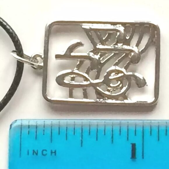 Music Clef Note Necklace Band Singer Musician Teacher Gift Silver Plated 18" - Picture 8 of 10